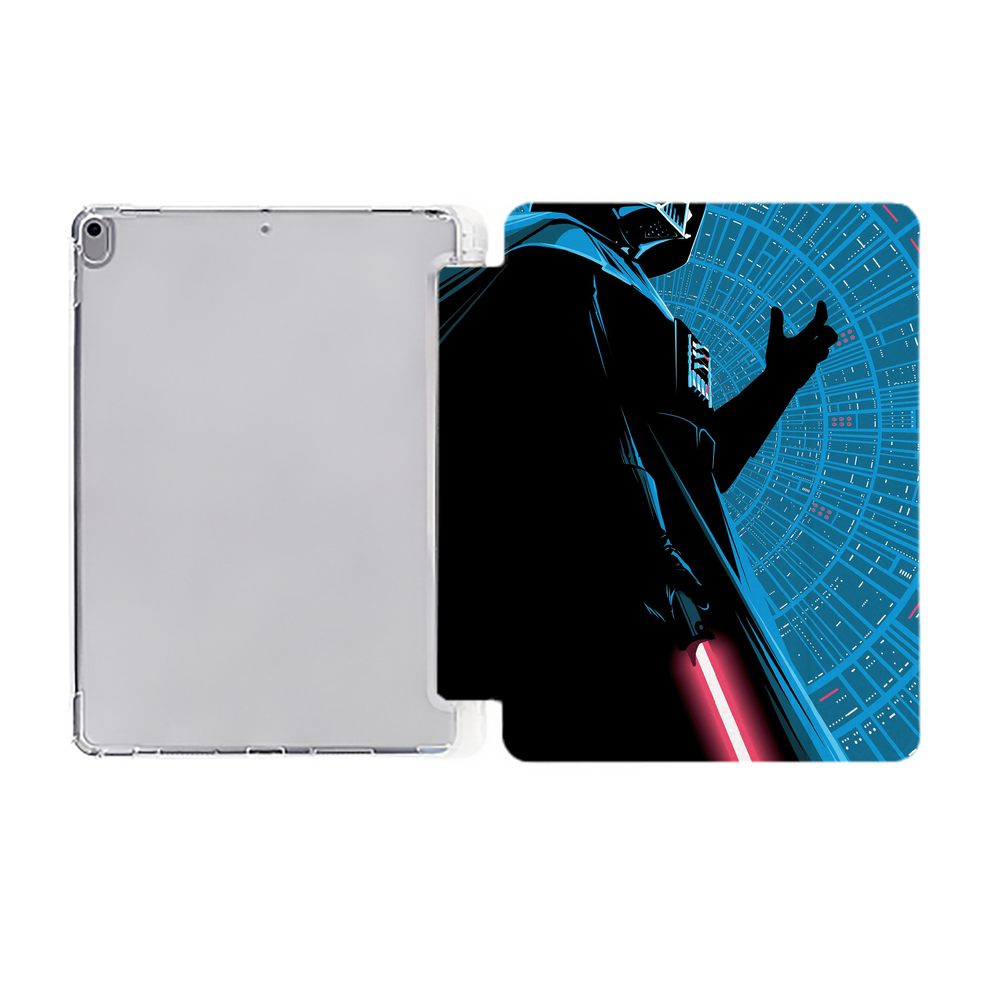（画像用） スター・ウォーズ Star Wars IPad ケース ペン収納付き 三つ折りスタンド PUレザー×シリコン 対応機種9.5/10.5/10.9インチ